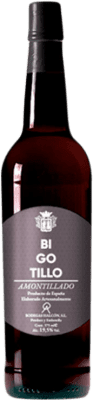 19,95 € Spedizione Gratuita | Vino Liquoroso Halcón Bigotillo Amontillado D.O. Jerez-Xérès-Sherry Andalusia Spagna Palomino Fino Bottiglia 75 cl