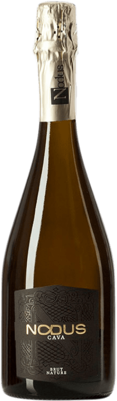 14,95 € 免费送货 | 白起泡酒 Nodus 预订 D.O. Cava 加泰罗尼亚 西班牙 Macabeo, Chardonnay 瓶子 75 cl