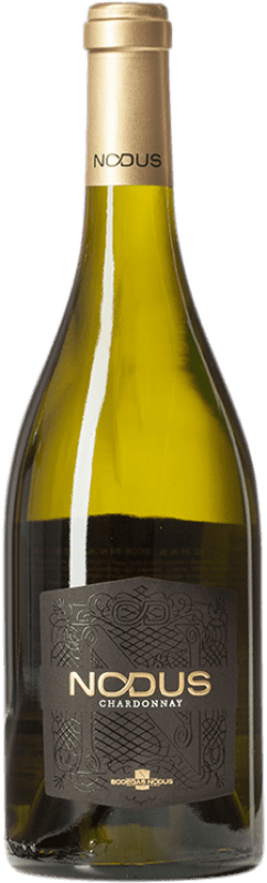 12,95 € Free Shipping | White Wine Nodus Aged D.O. Utiel-Requena Valencian Community Spain Chardonnay Eco Organic Bottle 75 cl
