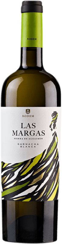 10,95 € Envio grátis | Vinho branco Bodem Las Margas D.O. Cariñena Aragão Espanha Grenache Branca Garrafa 75 cl