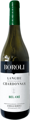 18,95 € Envío gratis | Vino Blanco Boroli Bel Amì D.O.C. Langhe Italia Chardonnay 75 cl