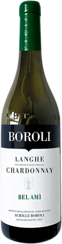 17,95 € Envio grátis | Vinho branco Boroli Bel Amì D.O.C. Langhe Itália Chardonnay Garrafa 75 cl