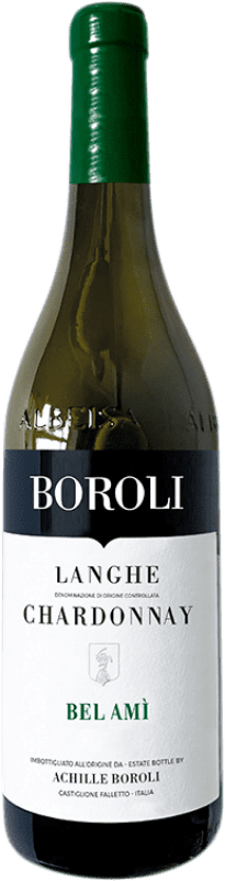 24,95 € Spedizione Gratuita | Vino bianco Boroli Bel Amì D.O.C. Langhe Italia Chardonnay Bottiglia 75 cl