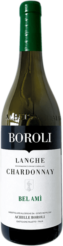 18,95 € Envío gratis | Vino Blanco Boroli Bel Amì D.O.C. Langhe Italia Chardonnay 75 cl