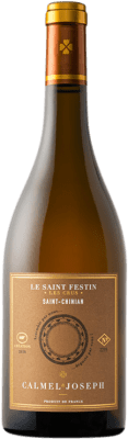 25,95 € 免费送货 | 白酒 Calmel & Joseph Le Saint Festin Saint-Chinian Blanc Occitania 法国 Grenache White, Roussanne, Viognier, Rolle 瓶子 75 cl