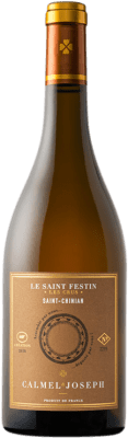 21,95 € Envio grátis | Vinho Branco Calmel & Joseph Le Saint Festin A.O.C. Saint-Chinian Occitania França Garnacha — Grenache, Roussanne, Viognier, Rolle Eco — Biológico Garrafa 75 cl