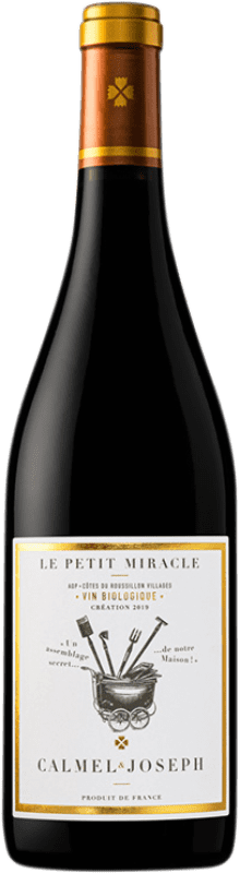 13,95 € Free Shipping | Red wine Calmel & Joseph Le Petit Miracle A.O.C. Côtes du Roussillon Villages Occitania France Syrah, Grenache, Carignan, Mourvèdre Bottle 75 cl