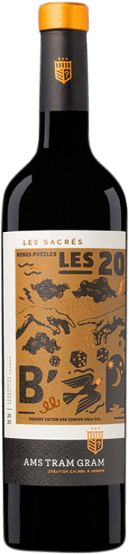 16,95 € 送料無料 | 赤ワイン Calmel & Joseph Les Sacrés Rébus Rouge I.G.P. Vin de Pays Languedoc ラングドック フランス Syrah, Grenache, Mourvèdre ボトル 75 cl