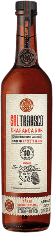 72,95 € Kostenloser Versand | Rum Casa Tarasco Charanda Rum Mexiko 10 Jahre Flasche 70 cl