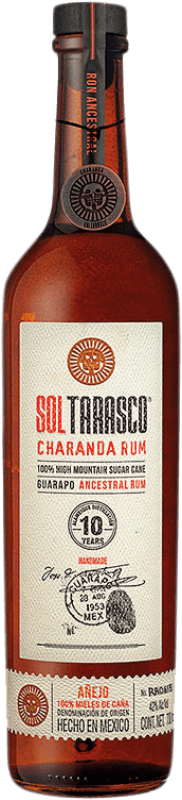 76,95 € Envío gratis | Ron Casa Tarasco Charanda Rum México 10 Años Botella 70 cl