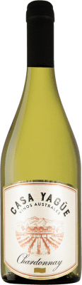 43,95 € Envio grátis | Vinho branco Casa Yagüe I.G. Patagonia Patagonia Argentina Chardonnay Garrafa 75 cl