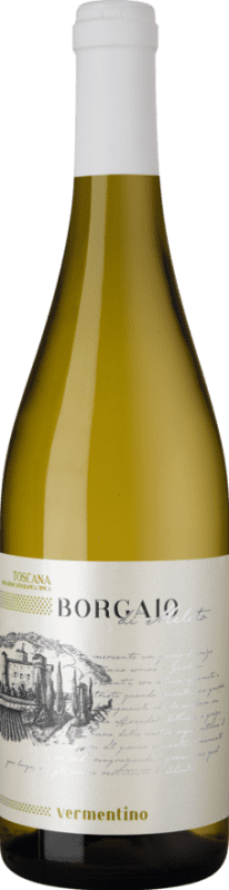 16,95 € Free Shipping | White Wine Castello di Meleto Borgaio I.G.T. Toscana Tuscany Italy Vermentino Bottle 75 cl