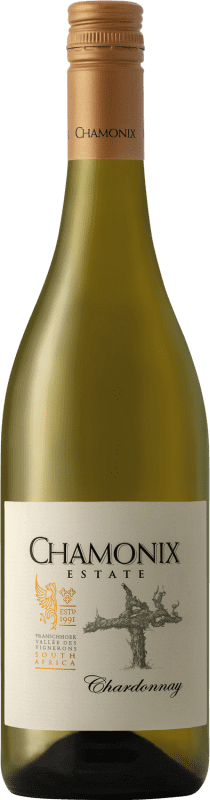 34,95 € Spedizione Gratuita | Vino bianco Chamonix Crianza I.G. Franschhoek Stellenbosch Sud Africa Chardonnay Bottiglia 75 cl