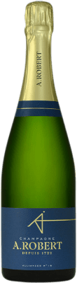 43,95 € 免费送货 | 白起泡酒 A. Robert Alliances Nº 16 A.O.C. Champagne 香槟酒 法国 Pinot Black, Chardonnay, Pinot Meunier 瓶子 75 cl