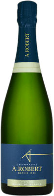 64,95 € Envio grátis | Espumante branco A. Robert Blanc de Blancs A.O.C. Champagne Champagne França Chardonnay Garrafa 75 cl