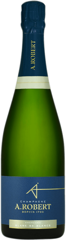 58,95 € 送料無料 | 白スパークリングワイン A. Robert Blanc de Blancs A.O.C. Champagne シャンパン フランス Chardonnay ボトル 75 cl