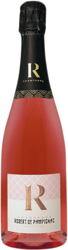 29,95 € 免费送货 | 桃红起泡酒 Charles Orban Robert de Pampignac Rosé — 桃红葡萄酒 A.O.C. Champagne 香槟酒 法国 Pinot Noir — 黑皮诺, Chardonnay — 莎当妮, Pinot Meunier — 黑皮诺·莫尼耶 75 cl