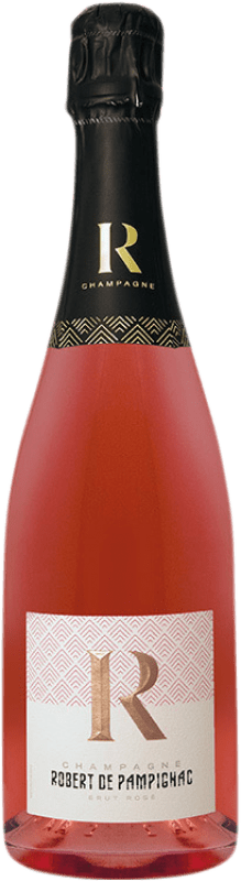 25,95 € Envio grátis | Espumante rosé Charles Orban Robert de Pampignac Rosé A.O.C. Champagne Champagne França Pinot Preto, Chardonnay, Pinot Meunier Garrafa 75 cl
