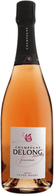 35,95 € Envio grátis | Espumante rosé Delong Marlène Cuvée Rosé A.O.C. Champagne Champagne França Pinot Preto, Chardonnay, Pinot Meunier Garrafa 75 cl
