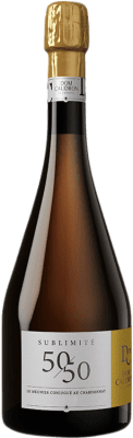 92,95 € Envio grátis | Espumante branco Dom Caudron Sublimité 50/50 A.O.C. Champagne Champagne França Chardonnay, Pinot Meunier Garrafa 75 cl