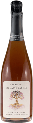 33,95 € 免费送货 | 玫瑰气泡酒 Lagille Fleur de Meunier Rosé A.O.C. Champagne 香槟酒 法国 Pinot Meunier 瓶子 75 cl