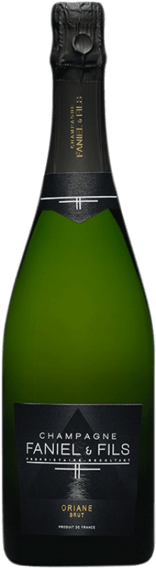 45,95 € Бесплатная доставка | Белое игристое Faniel Oriane брют A.O.C. Champagne шампанское Франция Pinot Black, Chardonnay бутылка 75 cl