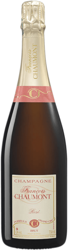 35,95 € Kostenloser Versand | Rosé Sekt François Chaumont Rosé Brut A.O.C. Champagne Champagner Frankreich Spätburgunder Flasche 75 cl