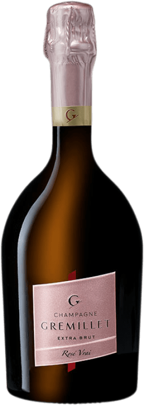 49,95 € 送料無料 | ロゼスパークリングワイン Gremillet Rosé Vrai エキストラブラット A.O.C. Champagne シャンパン フランス Pinot Black ボトル 75 cl