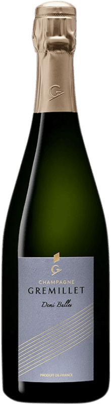 48,95 € Бесплатная доставка | Белое игристое Gremillet Demi-Bulles A.O.C. Champagne шампанское Франция Pinot Black, Chardonnay бутылка 75 cl