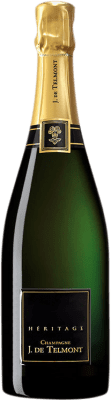 299,95 € 送料無料 | 白スパークリングワイン J. de Telmont Heritage Collection 1995 A.O.C. Champagne シャンパン フランス Pinot Meunier ボトル 75 cl