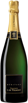468,95 € Envio grátis | Espumante branco J. de Telmont Héritage Collection 1996 A.O.C. Champagne Champagne França Pinot Meunier Garrafa 75 cl