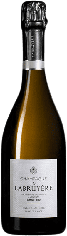 104,95 € 送料無料 | 白スパークリングワイン J.M. Labruyère Page Blanche Blanc de Blancs Grand Cru A.O.C. Champagne シャンパン フランス Chardonnay ボトル 75 cl