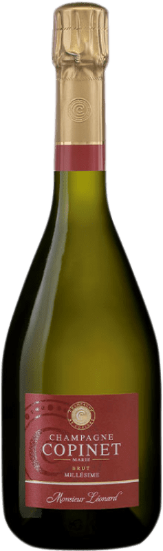 38,95 € Envío gratis | Espumoso Blanco Marie Copinet Monsieur Léonard Blanc de Blancs A.O.C. Champagne Champagne Francia Chardonnay 75 cl