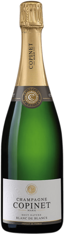 51,95 € Spedizione Gratuita | Spumante bianco Marie Copinet Blanc de Blancs Cuvée Brut Nature A.O.C. Champagne champagne Francia Chardonnay Bottiglia 75 cl