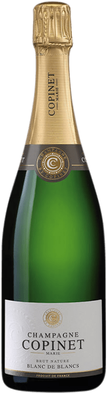 41,95 € Envío gratis | Espumoso Blanco Marie Copinet Brut Nature Cuvée, Blanc de Blancs A.O.C. Champagne Champagne Francia Chardonnay 75 cl