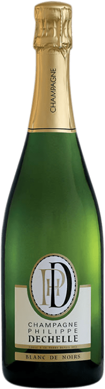47,95 € Бесплатная доставка | Белое игристое Philippe Dechelle Blanc de Noirs Экстра-Брут A.O.C. Champagne шампанское Франция Pinot Black бутылка 75 cl