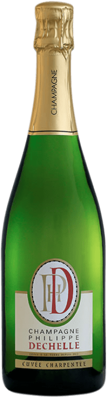 46,95 € Бесплатная доставка | Белое игристое Philippe Dechelle Cuvée Charpentée брют A.O.C. Champagne шампанское Франция Pinot Black, Chardonnay, Pinot Meunier бутылка 75 cl