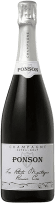 42,95 € Spedizione Gratuita | Spumante bianco Ponson La Petite Montagne 1er Cru A.O.C. Champagne champagne Francia Pinot Nero, Chardonnay, Pinot Meunier Bottiglia 75 cl