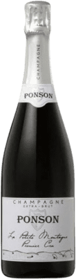 42,95 € 送料無料 | 白スパークリングワイン Ponson La Petite Montagne Premier Cru A.O.C. Champagne シャンパン フランス Pinot Black, Chardonnay, Pinot Meunier ボトル 75 cl