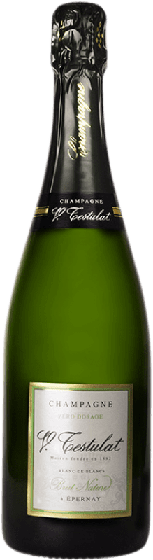 39,95 € Envío gratis | Espumoso Blanco Vincent Testulat Brut Nature A.O.C. Champagne Champagne Francia Chardonnay Eco — Ecológico Botella 75 cl