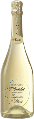 63,95 € 免费送货 | 白起泡酒 Vincent Testulat Inspiration de Blancs A.O.C. Champagne 香槟酒 法国 Chardonnay 瓶子 75 cl