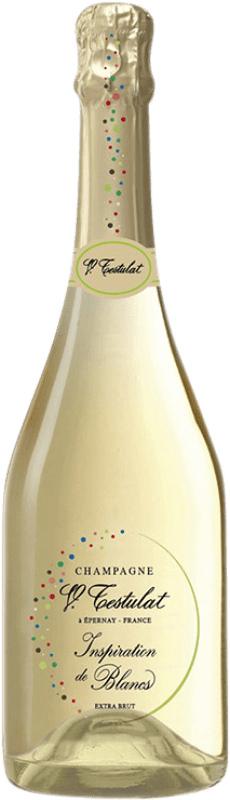 46,95 € Envío gratis | Espumoso Blanco Vincent Testulat Inspiration de Blancs A.O.C. Champagne Champagne Francia Chardonnay 75 cl