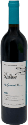 15,95 € Envío gratis | Vino tinto Château Cazebonne Le Grand Vin Rouge A.O.C. Graves Burdeos Francia Merlot, Cabernet Sauvignon Botella 75 cl