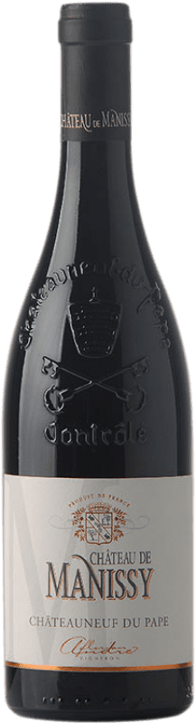 43,95 € Envío gratis | Vino tinto Château de Manissy Trinité A.O.C. Châteauneuf-du-Pape Provence Francia Garnacha Botella 75 cl