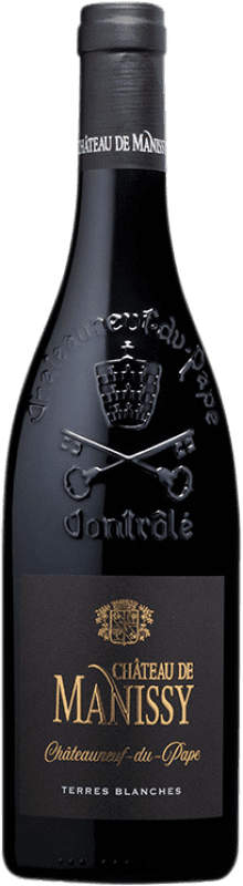 57,95 € Kostenloser Versand | Rotwein Château de Manissy Terres Blanches A.O.C. Châteauneuf-du-Pape Provence Frankreich Grenache Flasche 75 cl