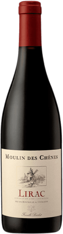 13,95 € Free Shipping | Red wine Château de Vaudieu Famille Brechet Moulin des Chênes A.O.C. Lirac Languedoc-Roussillon France Syrah, Grenache, Mourvèdre, Cinsault Bottle 75 cl
