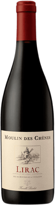 13,95 € Envio grátis | Vinho tinto Château de Vaudieu Famille Brechet Moulin des Chênes A.O.C. Lirac Languedoque-Rossilhão França Syrah, Grenache, Mourvèdre, Cinsault Garrafa 75 cl