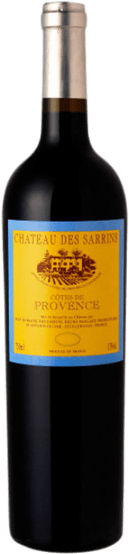 18,95 € Envio grátis | Vinho tinto Château des Sarrins Grande Cuvé Rouge Crianza A.O.C. Côtes de Provence Provença França Syrah, Grenache, Cabernet Sauvignon, Carignan, Mourvèdre Garrafa 75 cl