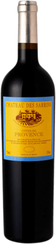 18,95 € 送料無料 | 赤ワイン Château des Sarrins A.O.C. Côtes de Provence プロヴァンス フランス Syrah, Grenache, Cabernet Sauvignon, Carignan, Mourvèdre ボトル 75 cl