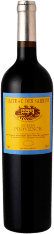 18,95 € Spedizione Gratuita | Vino Rosso Château des Sarrins A.O.C. Côtes de Provence Provenza Francia Syrah, Garnacha — Grenache, Cabernet Sauvignon, Cariñena — Carignano, Mourvèdre Eco — Biologico 75 cl